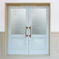 thumbnail image 3 of Privacy WIndows Film Rhombic Blurry Pattern Frosted Window Sticker for Bathroom Living Room 100x45cm, 3 of 7