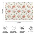 thumbnail image 3 of Pioneer Flower Floral Print Pattern Bathroom Rugs Mat, Non Slip Microfiber Bathroom Rug with Rubber Backing, Soft Mats for Bathroom Floor Tub Shower, 17"x27", 3 of 5