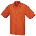 thumbnail image 1 of Premier Chemise de Travail Formelle en Popeline Unie à Manches Courtes pour Hommes, 1 of 3