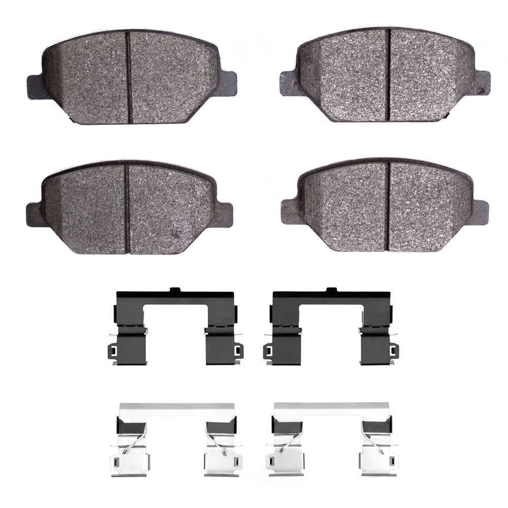 Dynamic Friction Company 1552-1886-01 DFC 5000 Advanced Brake Pads - Ceramic and Hardware Kit - OE