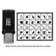 thumbnail image 1 of Printtoo Personalized&nbsp;Birds Theme Icons&nbsp;Round Rubber Stamp Self Inking Stamper 12 mm-Black, 1 of 1