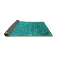 thumbnail image 2 of Ahgly Company Indoor Square Oriental Turquoise Blue Industrial Area Rugs, 6' Square, 2 of 4