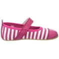 thumbnail image 6 of Girls Ballerina Stripes Anti-slip Rubber soles Slippers, 6 of 8