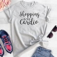 thumbnail image 2 of Shopping Is My Cardio Shirt, Unisex Women's Shirt, Shopping Shirt, Cardio Shirt, Heather Ash, Medium, 2 of 6