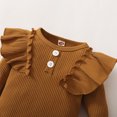thumbnail image 6 of Younger Tree Infant Toddler Baby Girl Fall Long Sleeve Romper Pants Headband Clothes Outfits for 12-18 Months, 6 of 9