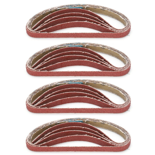 Belt Sander Paper, 20Pcs Sandpaper Belt Sanding Abrasive Strip Replacement Tool Sanding Belts Sanding Belts Sander Paper 330x10mm Sanding Belts for Wood Metal Paint Sanding