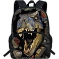 thumbnail image 1 of 16inch Animals School Bag Dinosaur Backpack For Boys Jurassic Bookbag Kids Student Daypack(D946), 1 of 5
