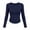 Navy, variant on Tqcoqu Womens Long Sleeve Shirts Fitted Going Out Tops Basic Tee Casual Work Clothes Trendy Fall Outfits