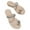 White, variant on Utoimkio Platform Sandals for Women Women's Summer Clip Toe Beach Rhinestone Soft Soled Flat Sandals