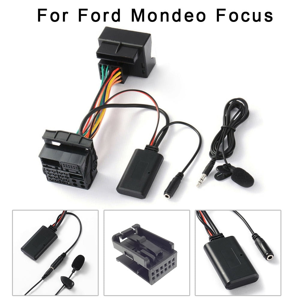 12Pin AUX-in Bluetooth Handsfree Harness Adapter for Ford Mondeo Focus 6000CD