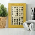 thumbnail image 6 of Vintage Heraldry II -Framed Print w/glass-Sunflower Yellow, 6 of 8