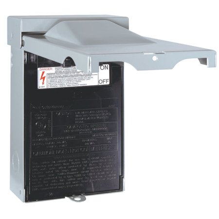 1 PK, Eaton DPU222RP-Eaton 60A 240V Non-Fused Rainproof Air Conditioner Disconnect