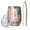 Pink Mushroom Cartoon, variant on 12oz Stemless Wine Tumblers Black Mushroom Line White Pattern Vacuum Insulated Stainless Steel Travel Tumbler Cups Mug with Lid and Straw for Champaign,Cocktail,Beer with Cleaning Brush