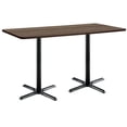 thumbnail image 3 of KFI Studios Mode 3' x 6' Dining Table, Designer White, Black X Base, 3 of 3