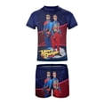 thumbnail image 5 of Henry Danger Boys Two Piece Swimsuit Kids Swimwear Set Short Sleeve Bathing Suit Trunks And Shirt, 5 of 7