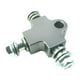 thumbnail image 3 of Manguera de aceite de freno, conector de 3 vías, soporte de tubo de montaje de línea de freno extendida, tornillo incluido para motocicleta ATV y Titanio, 3 of 8