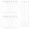 thumbnail image 1 of 5000 piezas de alambre para etiquetas colgantes, bridas de plástico transparente, longitud de 128 mm, cierre de etiquetas de plástico, alambre de seguridad para etiquetas de precios, ropa, 1 of 5