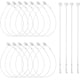 thumbnail image 1 of 5000 líneas de etiquetas colgantes, bridas de plástico transparente, 130 mm de longitud, etiquetas de precios de plástico, sujetadores, etiquetas de precios, líneas de seguridad para ropa brillar  Electrónica, 1 of 5
