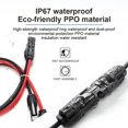 thumbnail image 3 of Solar Panel Cable Extension Copper Wire 4mm² 6mm² 2.5mm² 1.5mm² 12 10 14 16AWG 1 Pair PV Solar Cable Connectors Set Solar Wire Red and Black 3m red and 3m black, 3 of 6