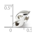 thumbnail image 5 of Letter F Script Charm .925 Sterling Silver Antique Finish Reflection Beads - QRS1430F, 5 of 5