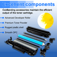 thumbnail image 2 of NineLeaf 202A CF401A High-Yield Yellow Compatible Toner Cartridge Replacement for HP201A CF402A Color Enterprise MFP M277dw M252dw M277n M277c6 Printer,1400 Pages (2-Pack), 2 of 7