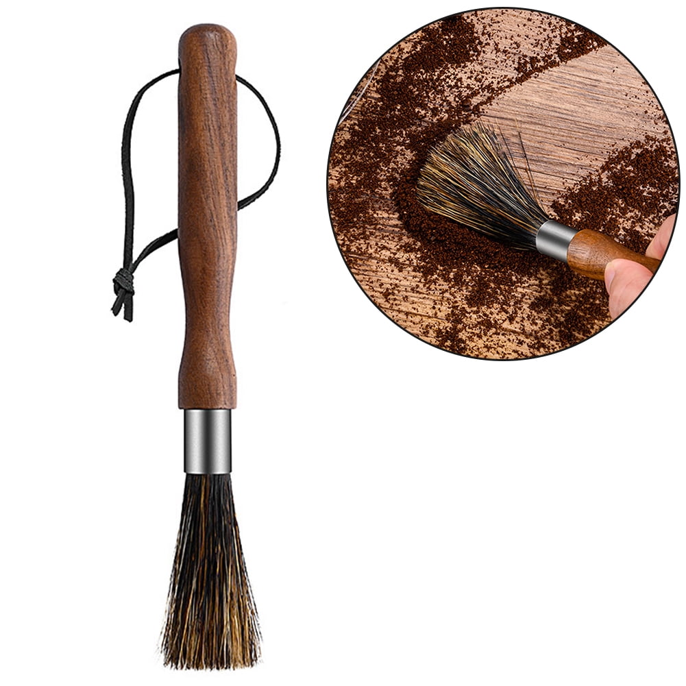 Coffee Grinder Cleaning Brush Espresso Maker/Machine Cleaner Tool Wood Handle, Natural