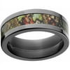 Obsession Men's Camo Black Zirconium Ring with Polished Edges and Deluxe Comfort Fit