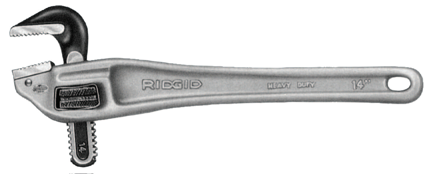 Ridgid Offset Pipe Wrenches, Aluminum, 14 in