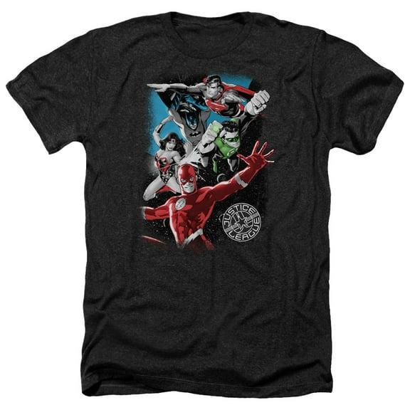 Jla - Galactic Attack - Heather Short Sleeve Shirt - XXX-Large