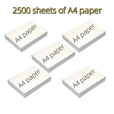 CHEERFUN 2500 Sheets A4 Paper, 80GSM White Printer Paper, 500 Sheets per Pack, Office Printing
