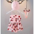 thumbnail image 2 of Girl's Swimsuits 3 Piece Swimsuits Strawberry Print Bikini Bathing Suits Multiple Sizes Available, 2 of 4