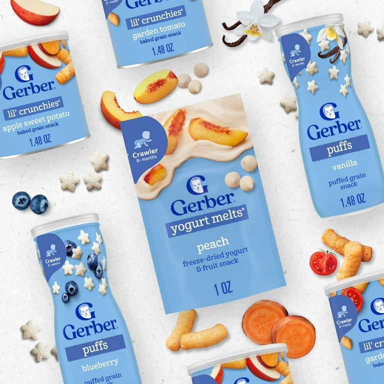 Gerber Snacks for Baby Grain Grow Puffs, Vanilla, oz