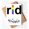 thumbnail image 1 of LGBT Rainbow Transgender Wedding Cards Congratulations Greeting Envelopes, 1 of 3