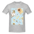 thumbnail image 4 of Bingfone Cute Gnome Bee Collects Honey Men'S Loose Fit Short-Sleeve Pocket T-Shirt, 4 of 7