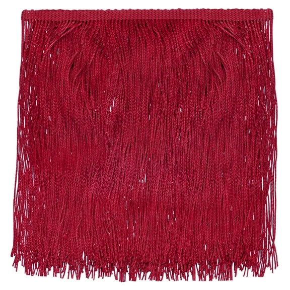 10 Yards 8 Inch Chainette Fringe Trim Tassel Sewing Trim for DIY Sewing CraftsShade Decoration, Red