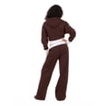 thumbnail image 5 of Forever 21 Women's Brown Low-Rise Jogger, Contrast Waistband, Wide-Leg Fit,XS, 5 of 6