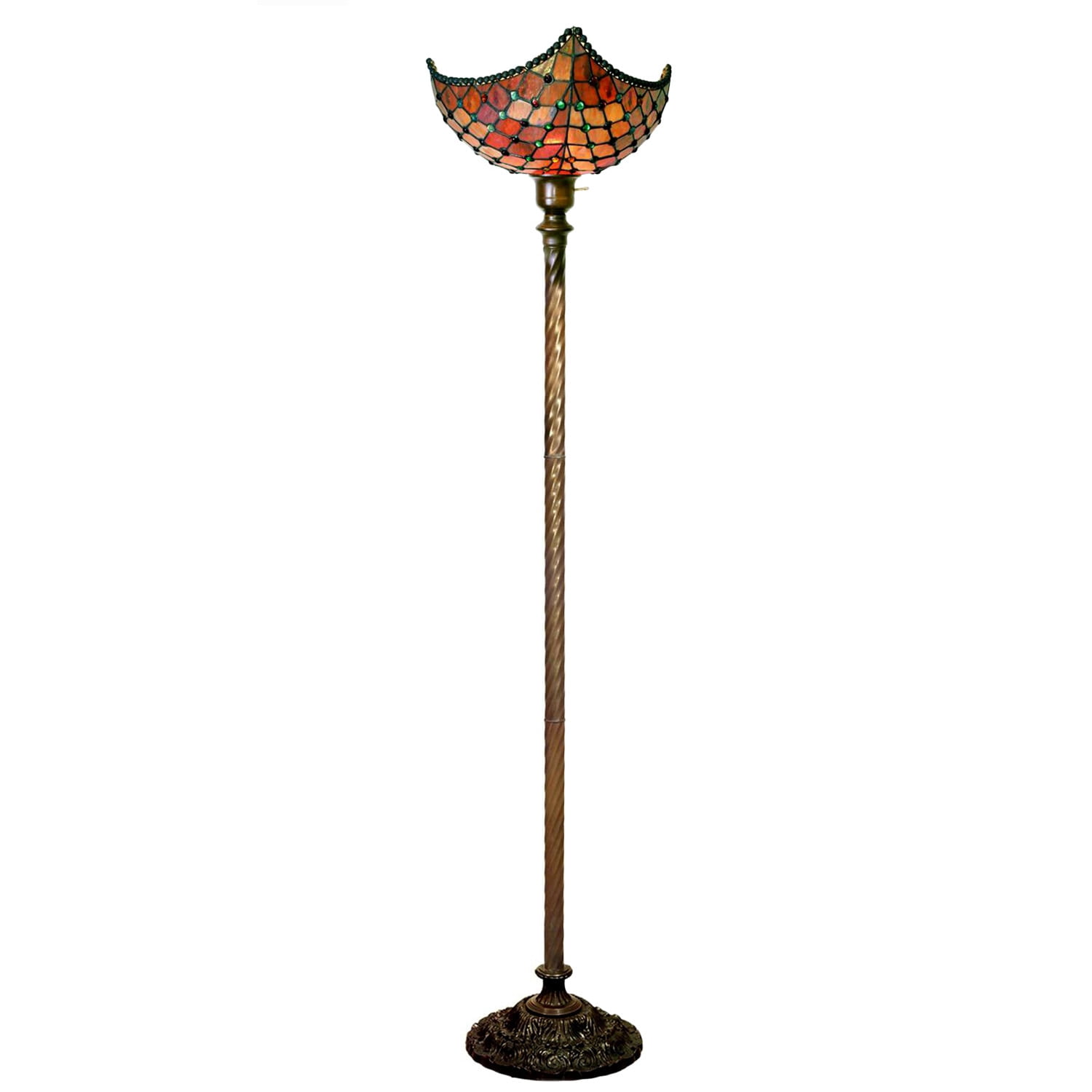 Warehouse of Tiffany 1 Light Beaded Torchiere
