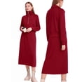 thumbnail image 4 of MINTREUS Women's 2 Piece Skirt Sets Fall Knit Long-Sleeved Zipper Top Lounge Travel Outfits Winter Clothing, 4 of 7
