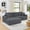 Gray + Foam + 5 Seat-, variant on Right sofa seat,L shape Modular Sectional Sofa, Compressed Sectional Sofa Modern Minimalist Style Corduroy Couch,Unfold into a bed, Bedroom, Comfy Compressed Sofa Couch Space-Efficient Design-black