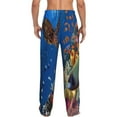 thumbnail image 3 of Haiem Colorful Coral Reef Men's Pajama Pants Ultra Lightweight Pjs Bottoms Sleepwear Bottom Pants with Pocket Drawstring-Small, 3 of 9