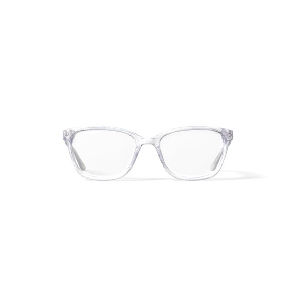 Skechers Youth 1675 Square Prescription Eyeglasses with Case, Crystal