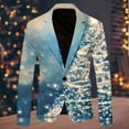 thumbnail image 2 of Xmyrz Mens Jacket Suit Jacket Outdoor Long Sleeve Relaxation Fitted Christmas Tree Print Men'S Coats Outerwear Jacket, 2 of 3