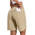 thumbnail image 4 of Pinspark Women's Hiking Cargo Shorts Quick Dry Work Summer Shorts for Women Golf Travel Athletic with Zipper Pockets, 4 of 6