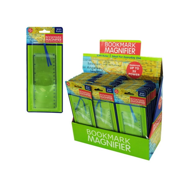 Magnifying Bookmark Ruler Display, 72 Count