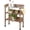 Brown, variant on NurtureTail Outdoor Garden Potting Bench, Wooden Gardening Workstation with Metal Tabletop, Storage Shelf & 3 Hooks, Planting Table for Backyard Patio Greenhouse and Outdoor Gardening, Brown