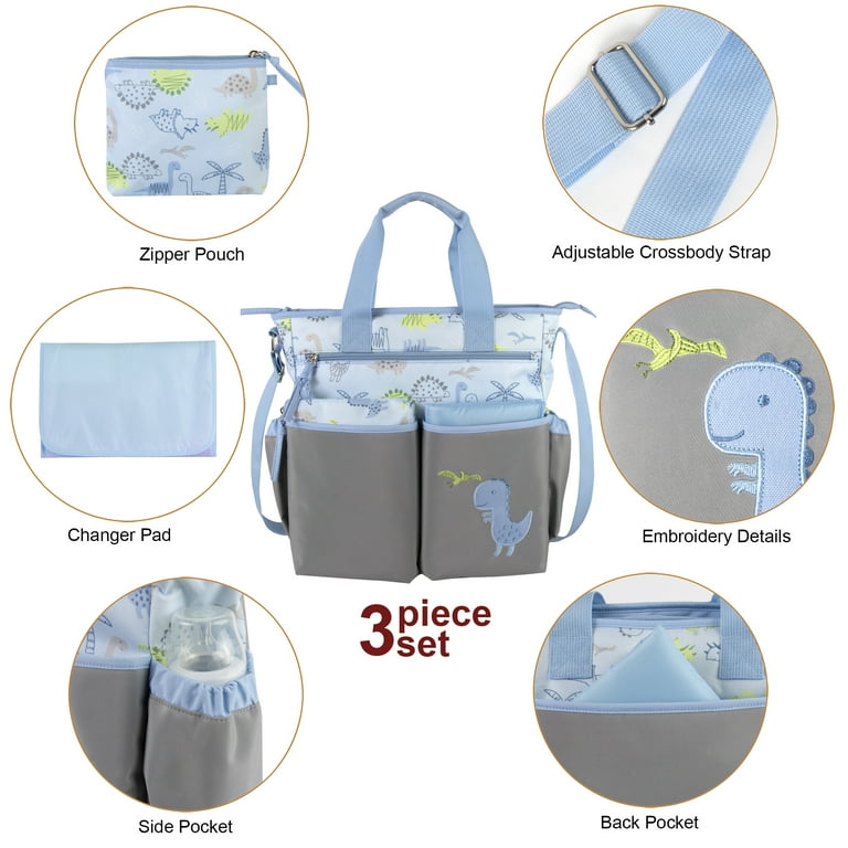 バッグ baby Baby Essentials 3 Piece Crossbody Diaper Bag with Changing Pad