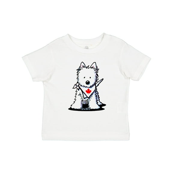 Inktastic Canada Day Westie Boys or Girls Toddler T-Shirt