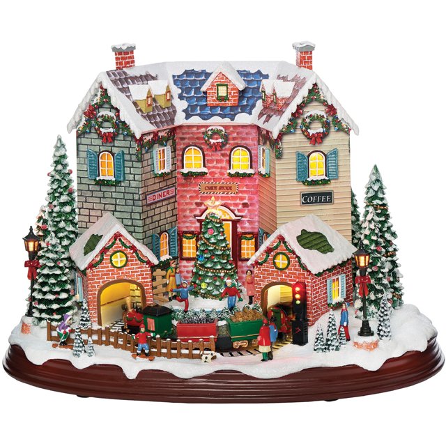 Figura Decorativa Villa navideña 10.75' LED Joseph´s Studio