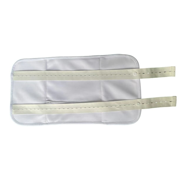 Minnieouse Aid To Castor Oil Paquete de aceite de ricino reutilizable duradero Kit de envoltura de aceite de ricino orgánico reutilizable Ayudas para vestirse con gancho de botón blanco Con riñonera
