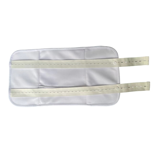 Minnieouse Aid To Castor Oil Paquete de aceite de ricino reutilizable duradero Kit de envoltura de aceite de ricino orgánico reutilizable Ayudas para vestirse con gancho de botón blanco Con riñonera